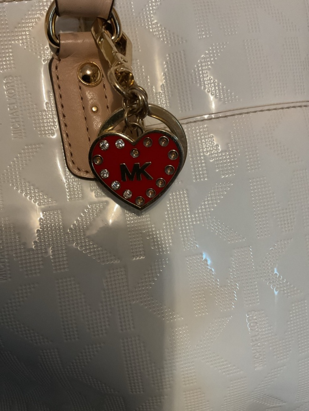 Michael Kors White Patent Leather Bag - Picture 6 of 6